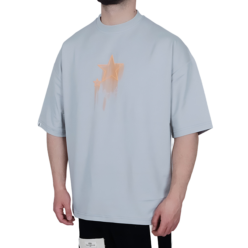 خرید تیشرت ستاره طرح طوسی