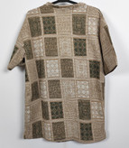 تیشرت آستین کوتاه اورجینال کلاسیک رنگ کرمی طرح کارتی زارا