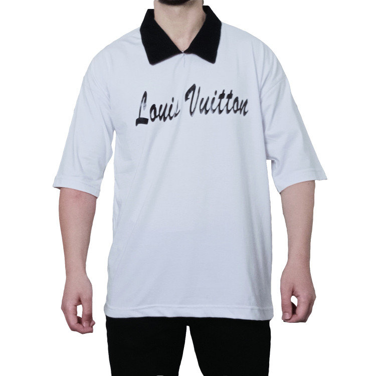 تیشرت یقه بلایزر سفید