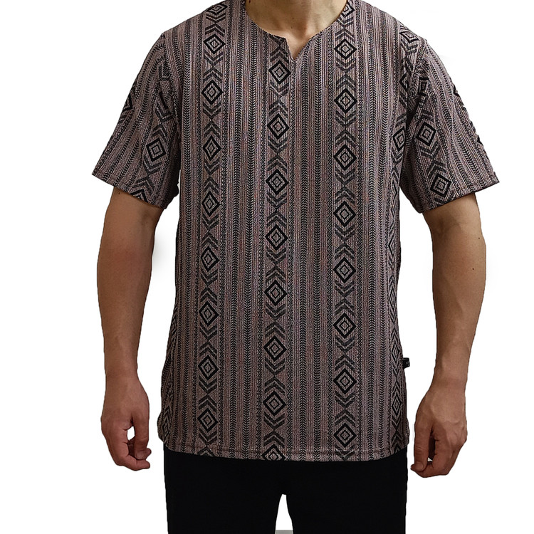 تیشرت یقه کوبایی