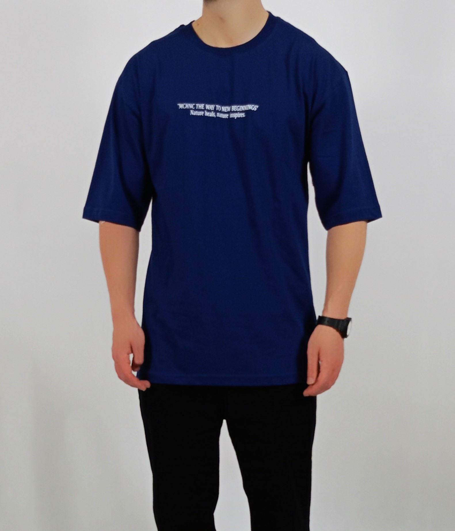 تیشرت سرمه ای با کیفیت