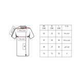 شرت آستین کوتاه مردانه طوسی خنک پارچه مراکشی طرح یقه نیم زیپ