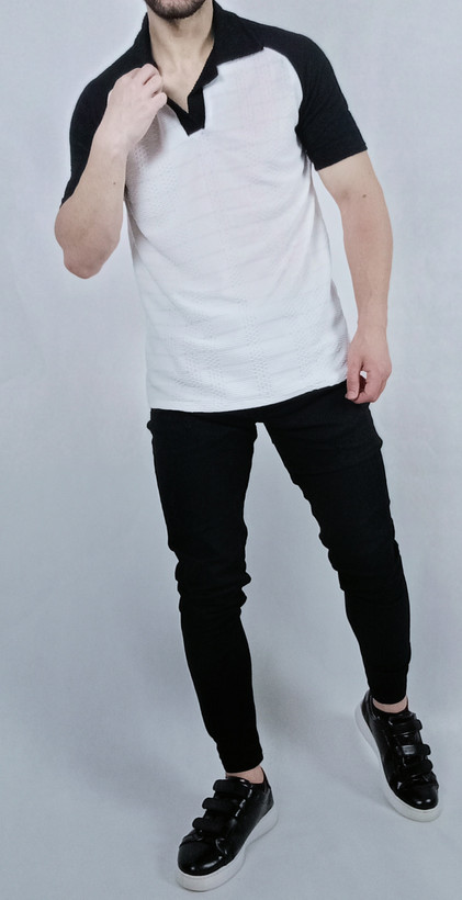 تیشرت آستین کوتاه مردانه خنک پارچه الکسی یقه انگلیسی در رنگبندی متنوع