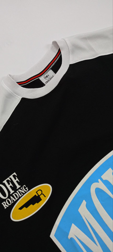 تیشرت آستین کوتاه مردانه مشکی قواره باکسی مچینست