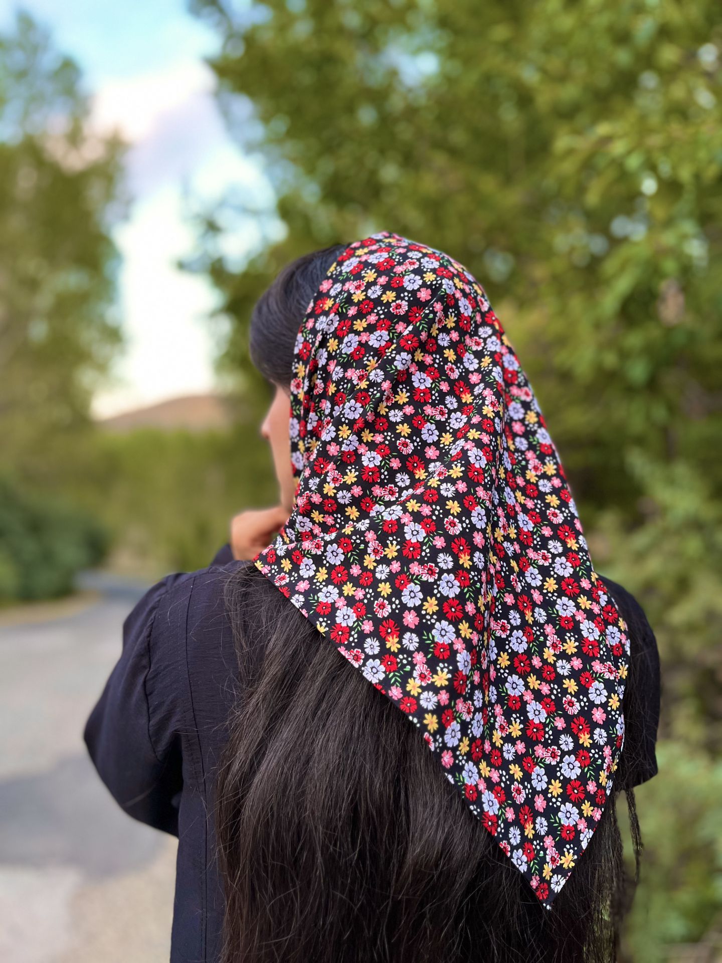 مینی اسکارف دخترانه گل دار ZIZI SCARF