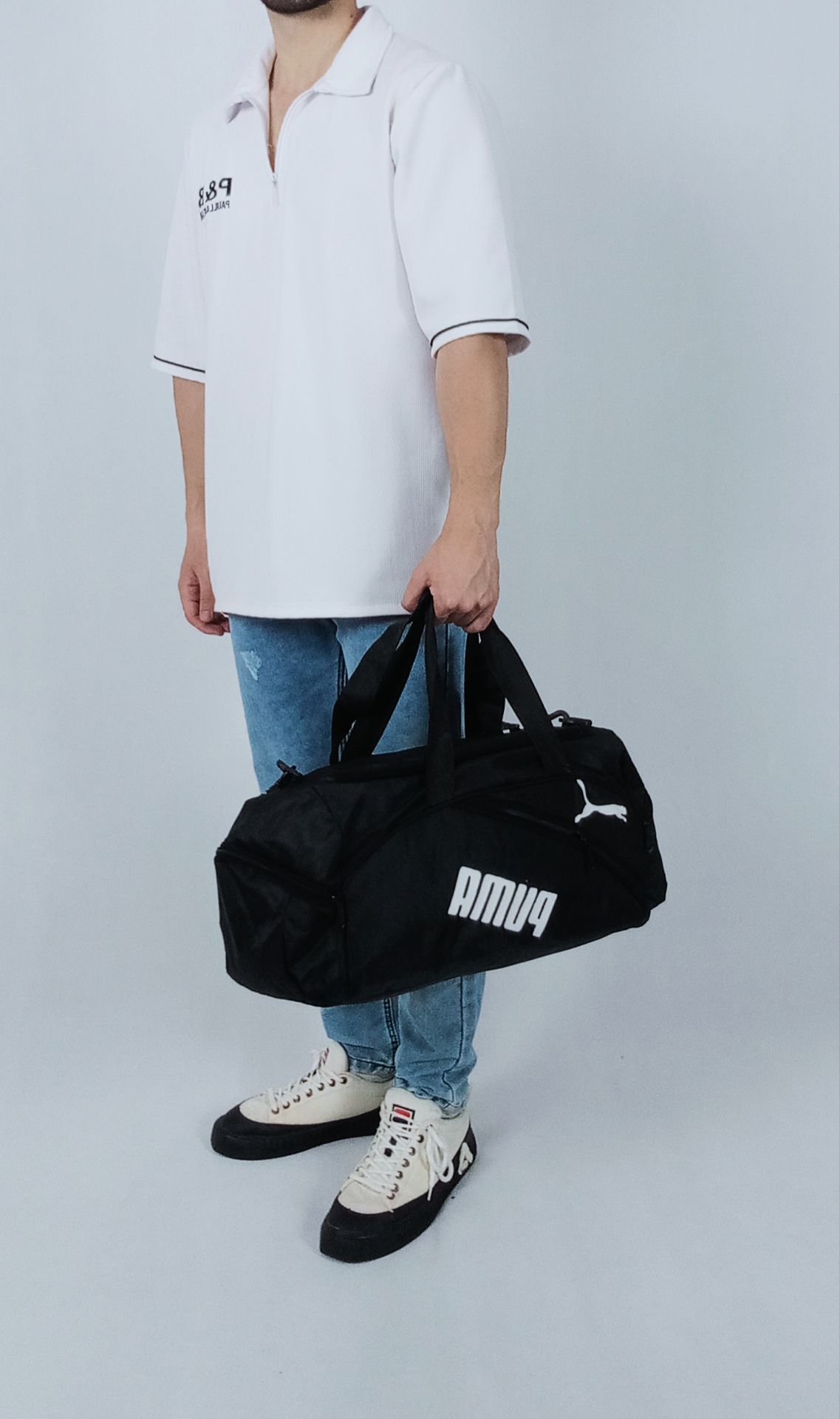 ساک ورزشی مشکی مردانه مدل پوما