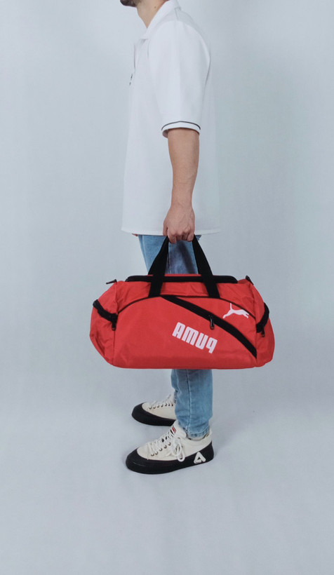 ساک ورزشی قرمز مردانه مدل پوما کپی