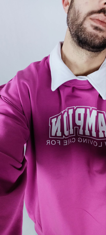 دورس آستین بلند مردانه پاییزه بنفش طرح یقه بلایزر