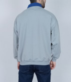 دورس آستین بلند ساده مردانه طوسی طرح یقه بلایزر