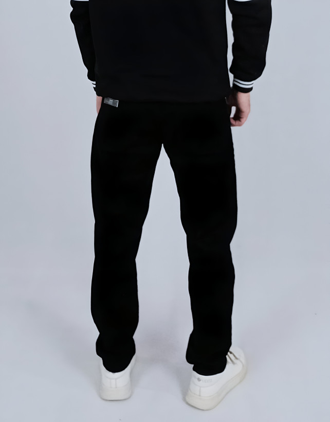 شلوار مام فیت مردانه مشکی طرح ساده