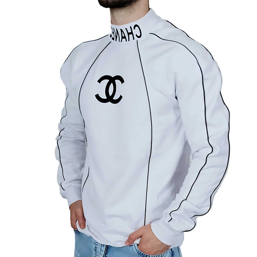 دورس آستین بلند مردانه سفید طرح شب نما