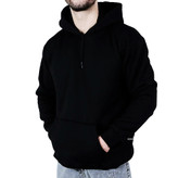 هودی آستین بلند مردانه مشکی سفید طرح ساده