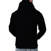 هودی آستین بلند مردانه مشکی سفید طرح ساده