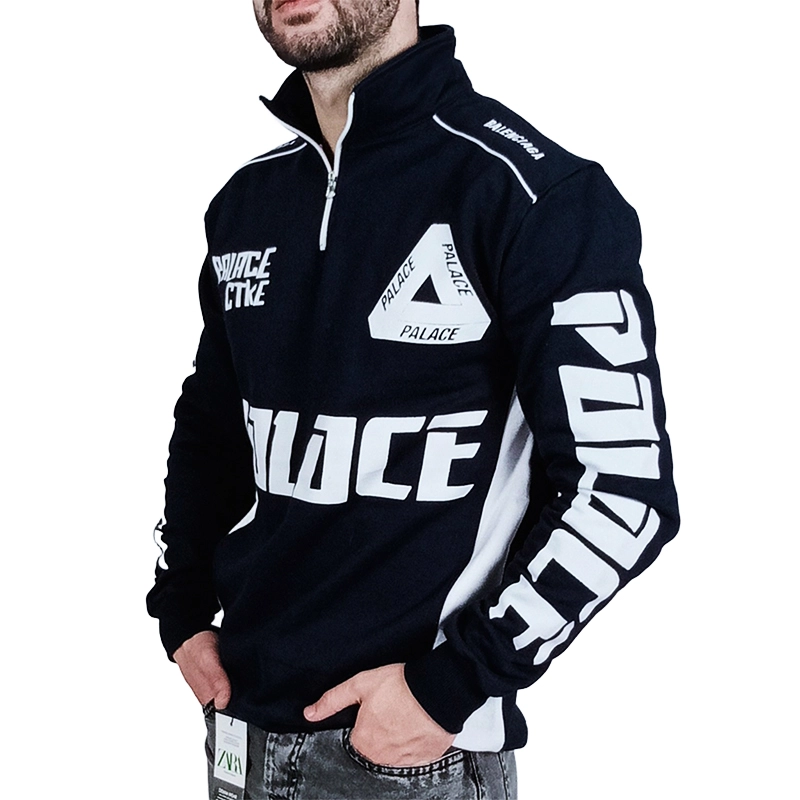 دورس مردانه سرمه ای طرح نیم زیپ