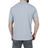 عکس تیشرت آستین کوتاه مردانه ساده طوسی کمرنگ طرح بیسکویتی