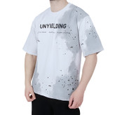 تیشرت آستین کوتاه مردانه سفید طرح آبرنگ | خرید با بهترین قیمت