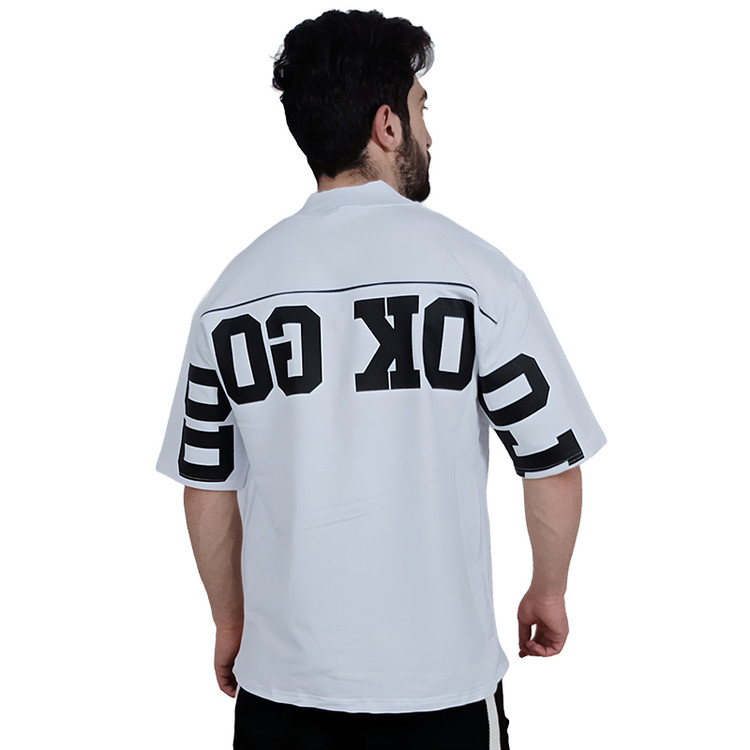 تیشرت آستین کوتاه مشکی طرح گود لاک | تیشرت طرح خاص نوشته دار