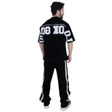 تیشرت آستین کوتاه مشکی طرح گود لاک