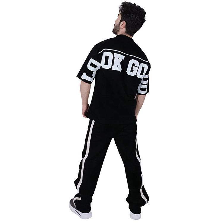 خرید تیشرت آستین کوتاه مشکی طرح گود لاک