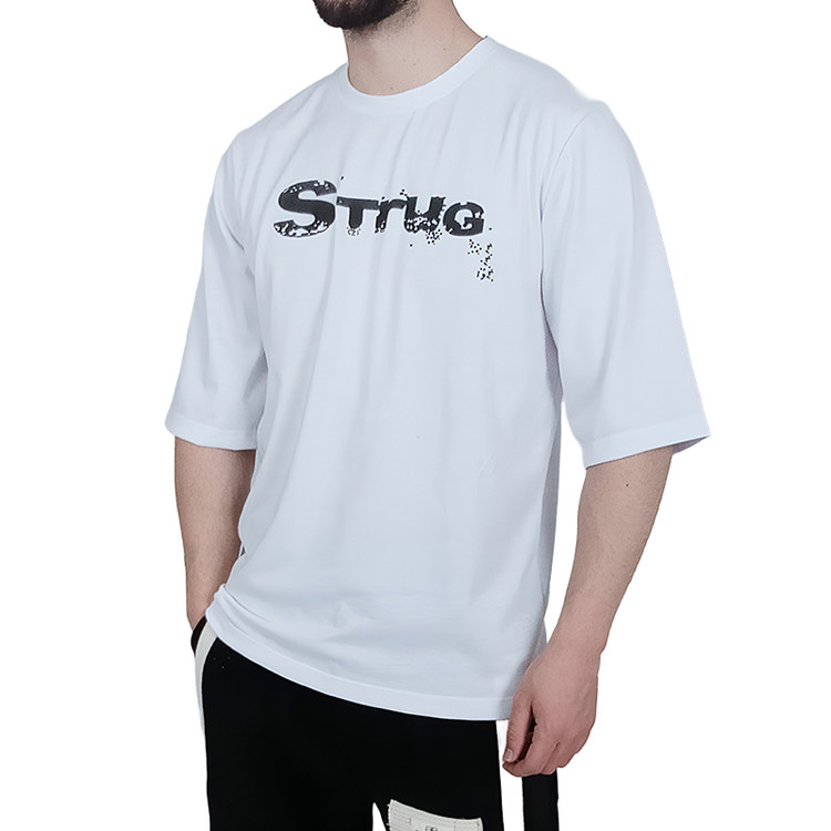 قیمت تیشرت آستین کوتاه مردانه سفید طرح ساده | 435000 هزار تومان