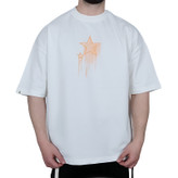 خرید تیشرت آستین کوتاه سفید طرح ستاره | خرید از وایت رز