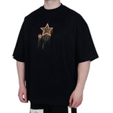 تیشرت آستین کوتاه مشکی طرح ستاره