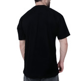 مشخصات تیشرت آستین کوتاه مردانه مشکی طرح چاپ