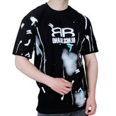 خرید تیشرت تیشرت آستین کوتاه مردانه مشکی طرح آبرنگی | خرید زیر قیمت