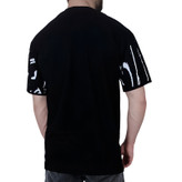 تیشرت آستین کوتاه مردانه مشکی طرح آبرنگی