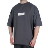 تیشرت باکسی ساده طوسی