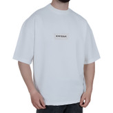 قیمت و مشخصات تیشرت ساده آستین کوتاه مردانه سفید مدل قواره باکسی