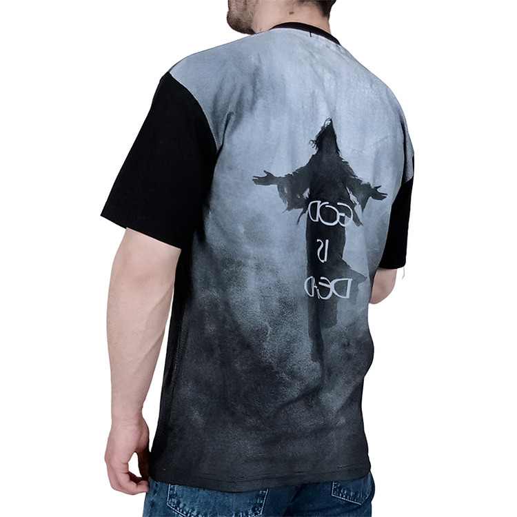 قیمت تیشرت آستین کوتاه مردانه مشکی طرح مجیک