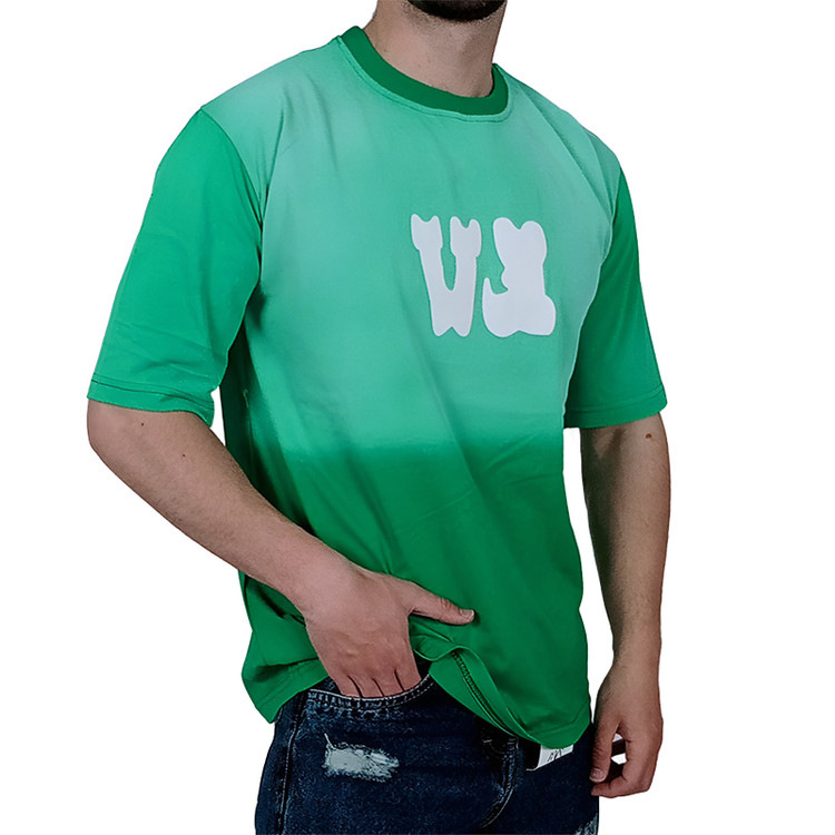 خرید تیشرت آستین کوتاه مردانه سبز طرح LV