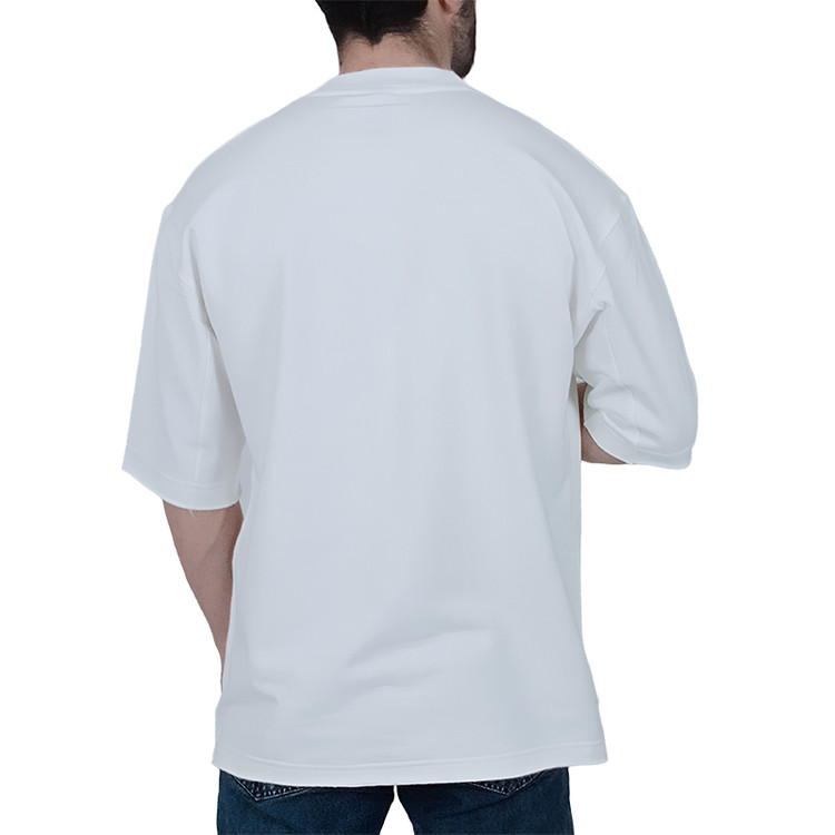 تیشرت دو نخ ساده سفید با امکان خرید اقساطی