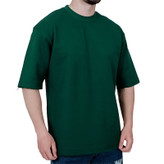 تیشرت ساده آستین کوتاه دو نخ سبز کد 1