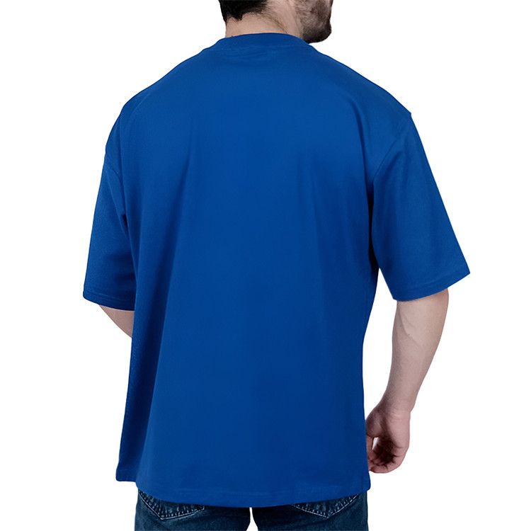 تیشرت ساده آستین کوتاه ماکان آبی کد 1 زیر قیمت بازار