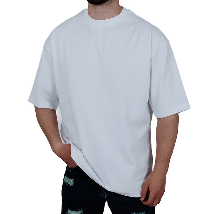 خرید تیشرت ساده آستین کوتاه ماکان سفید کد 1