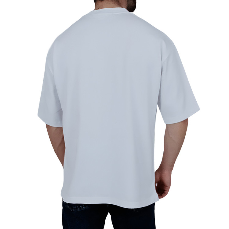 تیشرت ساده آستین کوتاه ماکان سفید کد 1