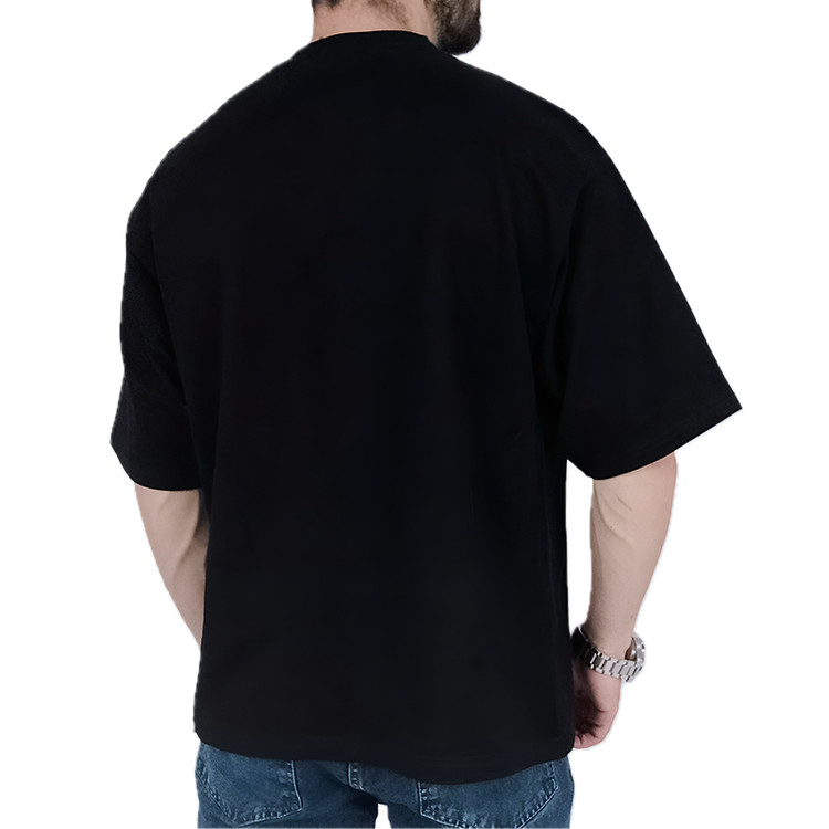 تیشرت ساده آستین کوتاه مردانه مشکی طرح بیسیک | تیشرت بیسیک در خلخال