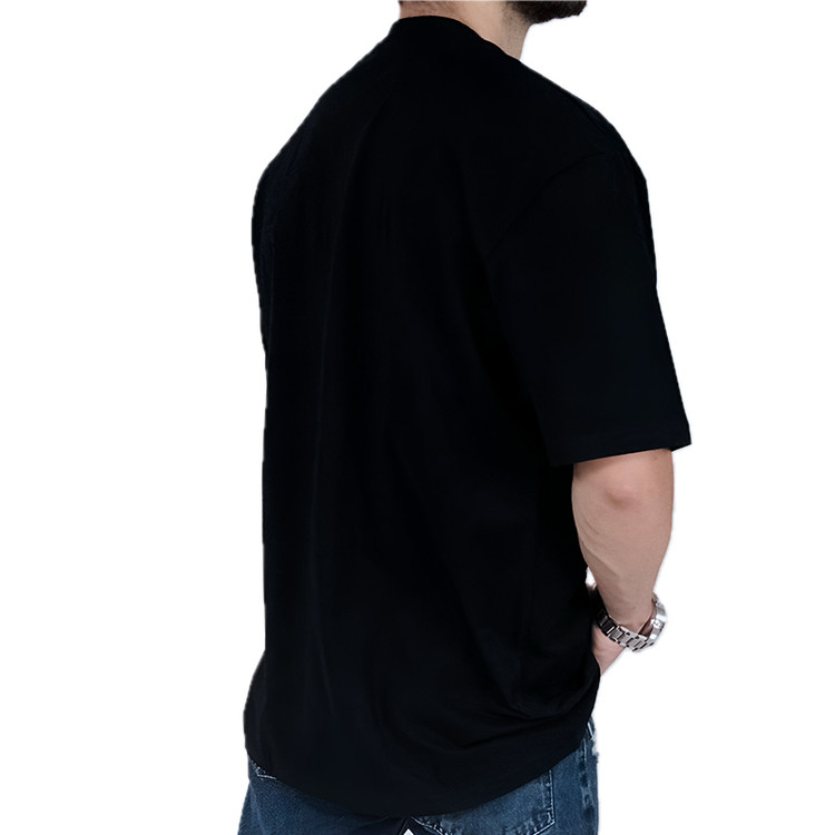 تیشرت ساده آستین کوتاه مردانه مشکی طرح بیسیک | تیشرت در وایت رز