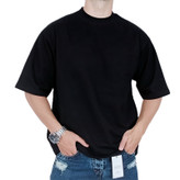 خرید تیشرت ساده آستین کوتاه مردانه مشکی طرح بیسیک