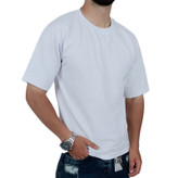 خرید تیشرت ساده آستین کوتاه مردانه سفید طرح بیسیک