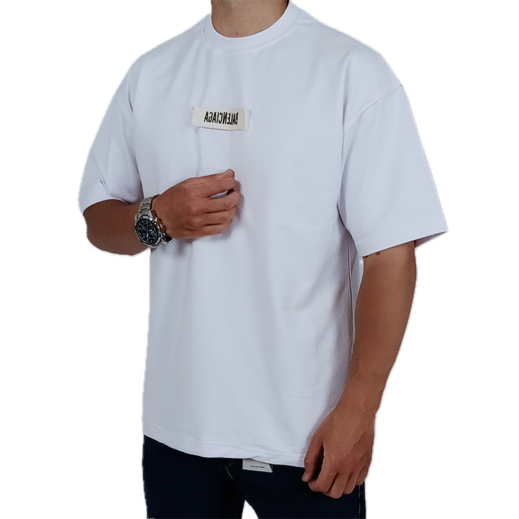 تیشرت سفید گرم بالا