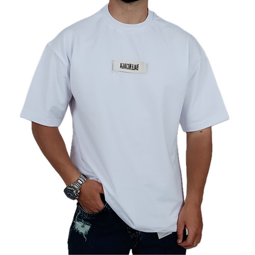 بهترین تیشرت تیشرت ساده آستین کوتاه مردانه سفید مدل کنفی باکسی