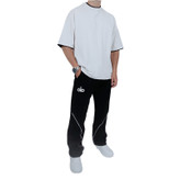 خرید شلوار اسلش مردانه مشکی مام فیت طرح ALO