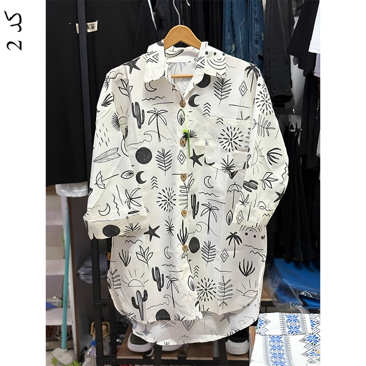 خرید شومیز سفید مشکی