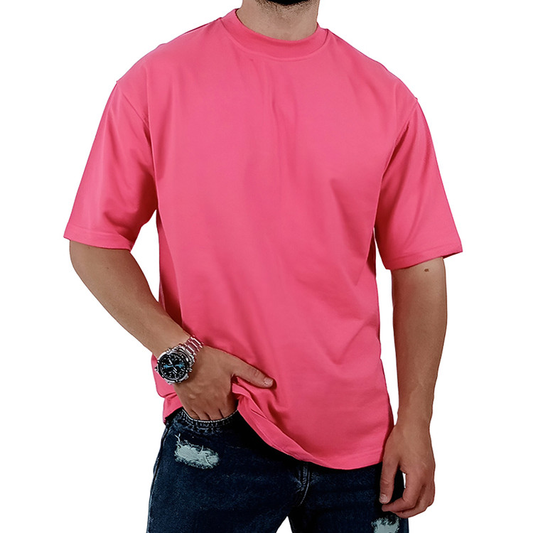 تیشرت صورتی ساده