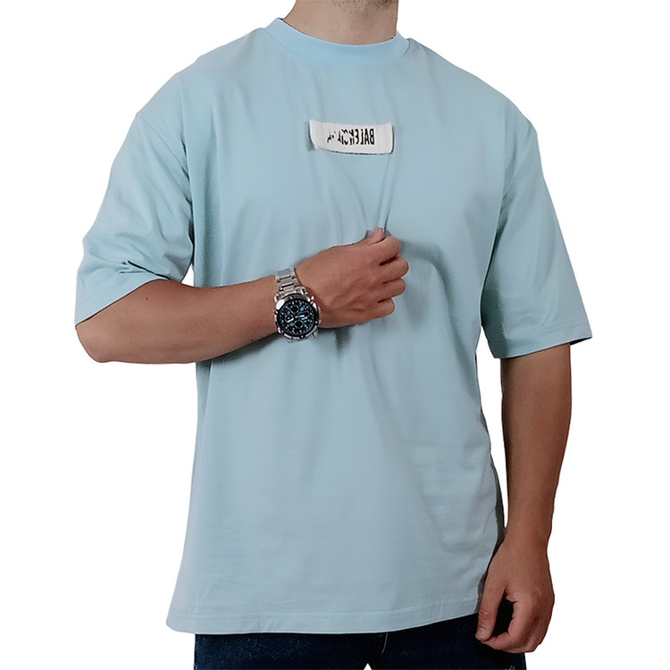 خرید تیشرت آبی آسمانی بالنسیاگا