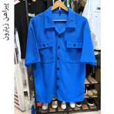 خرید پیراهن دو جیب آبی