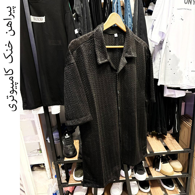 خرید پیراهن خنک مشکی اقساطی